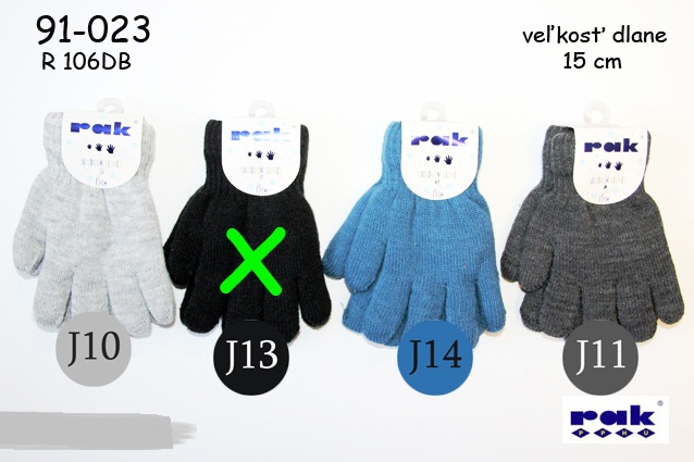 91-023 R106 DB 15 cm detské rukavice