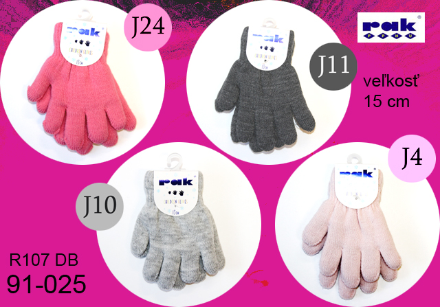 91-025 R107 DB 15 cm detské rukavice