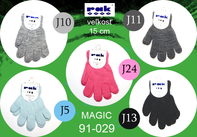 91-029 Magic 15 cm detské rukavice