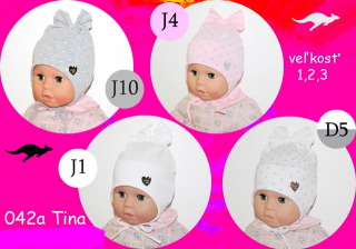 jarná čiapka 042a Tina srdce