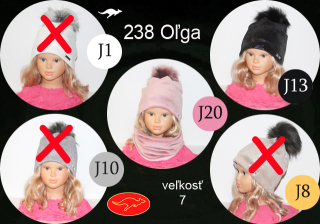 Zimná čiapka 238 Oľga 54-56 cm